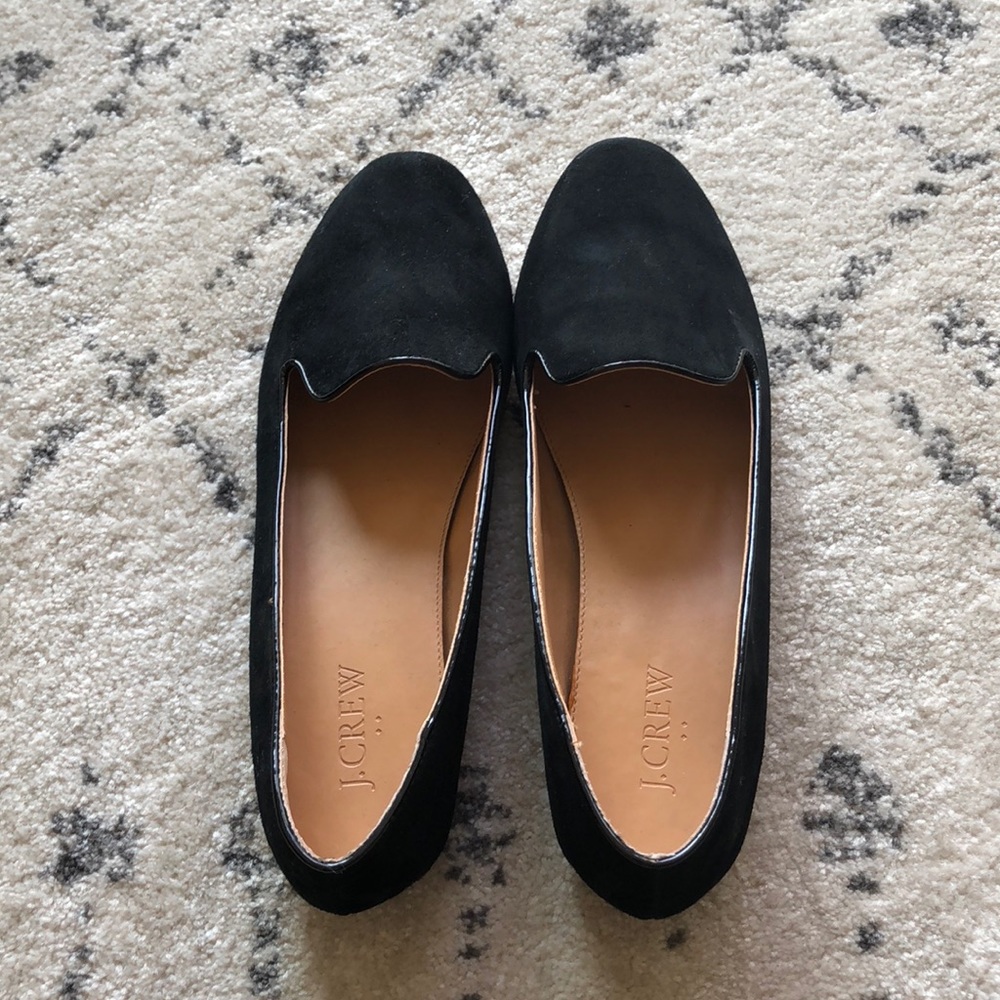 JCrew Black Suede Cora Loafers - 9.5 NWOT